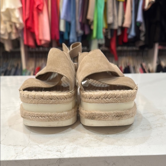 Marc Fisher Tan Espadrille Slingback Sandals - Picture 5 of 6